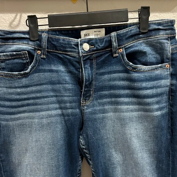 BKE Dark Blue Bootcut Jeans - Picture 2 of 11